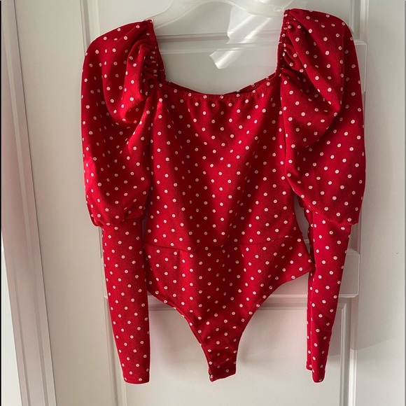 Missguided Puff Sleeve Bodysuit - Picture 1 of 2